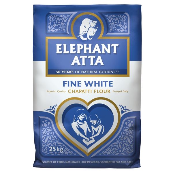 Elephant Medium Chapatti Flour (Atta) -1x25kg02